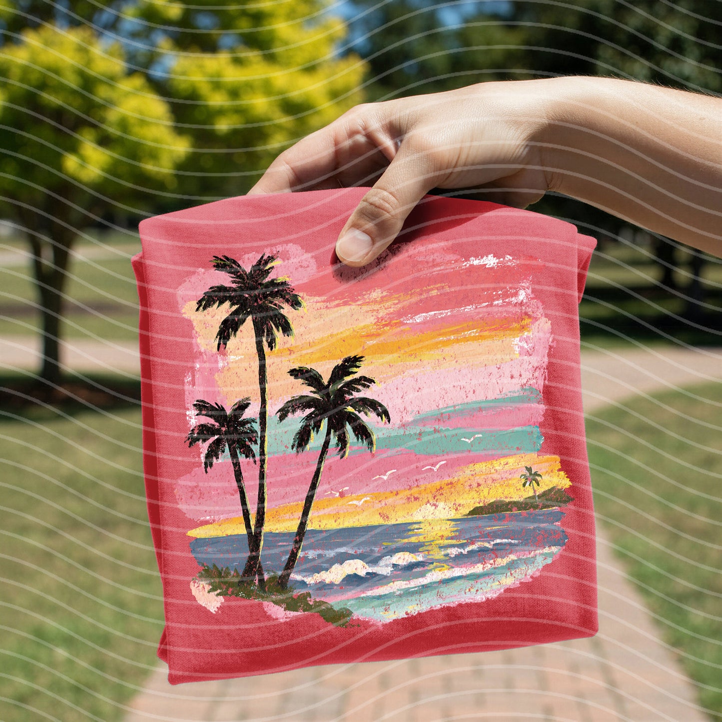 Beach Sunset Graphic Tee