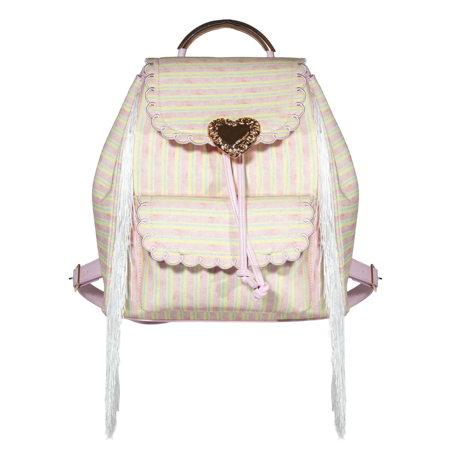 Seaside Sweetheart Fringe Backpack Denim