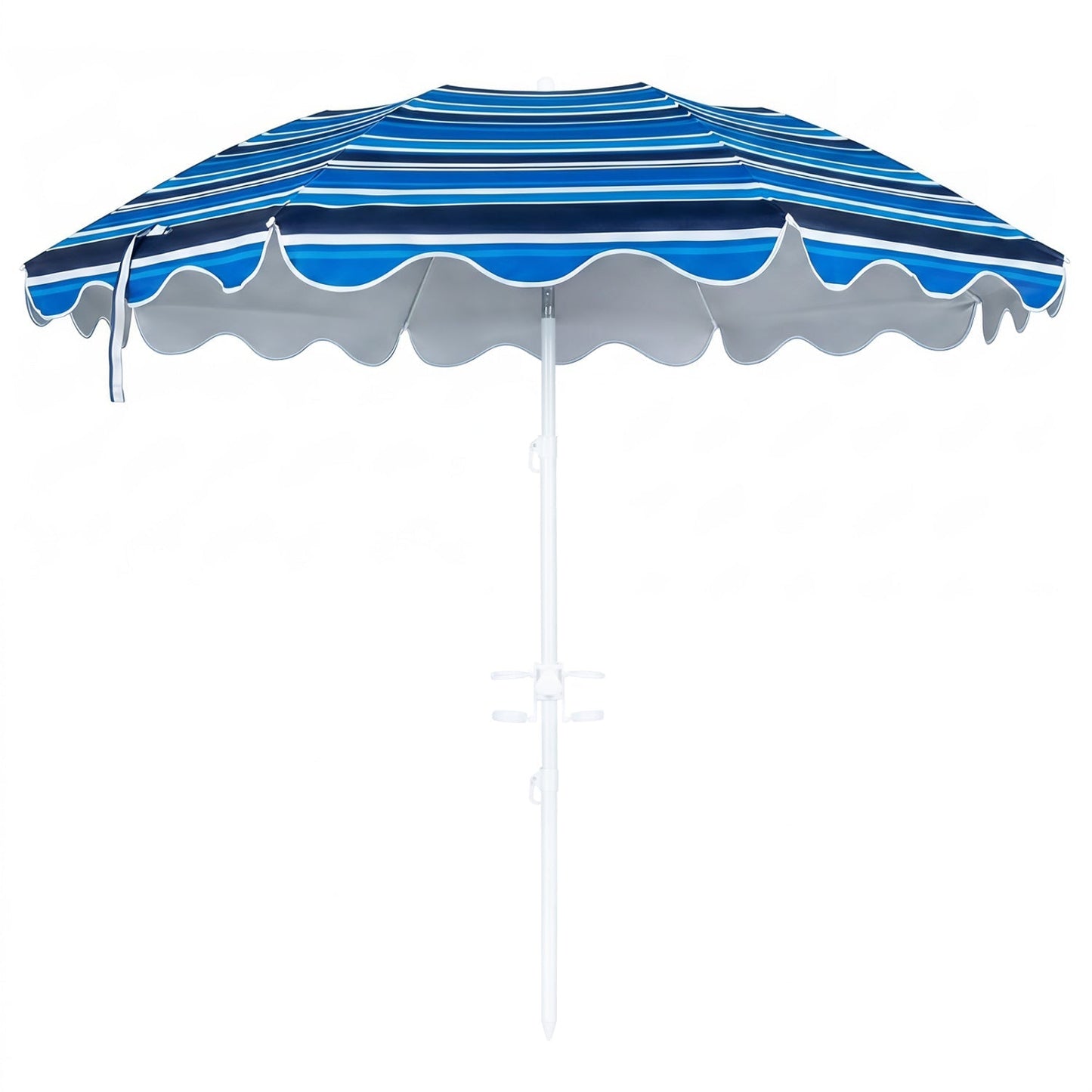 Beach Umbrella 6.5 FT with UPF 50+ Sun Protection & Sand Anchor