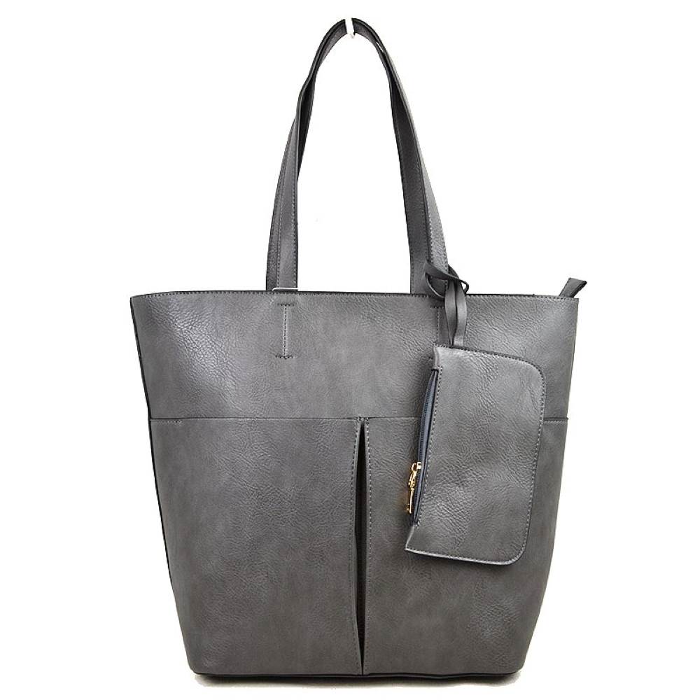 3 In 1 Large Soft Faux Leather Womens Tote Handbags