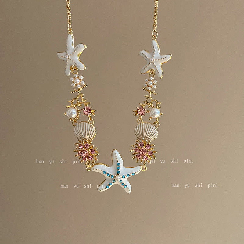 Women's Beach Vacation Style Ocean Starfish Shell Fashion Bohemian Rings