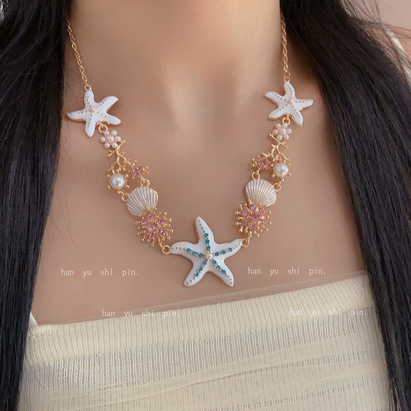 Women's Beach Vacation Style Ocean Starfish Shell Fashion Bohemian Rings