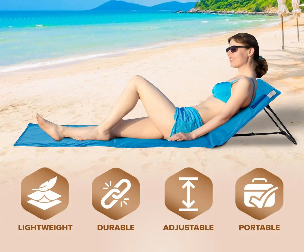 Portable Beach Mat - Foldable Travel Mat
