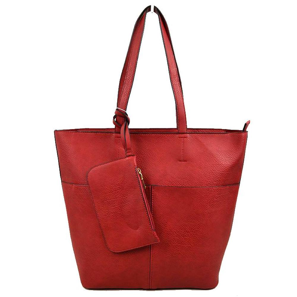 3 In 1 Large Soft Faux Leather Womens Tote Handbags