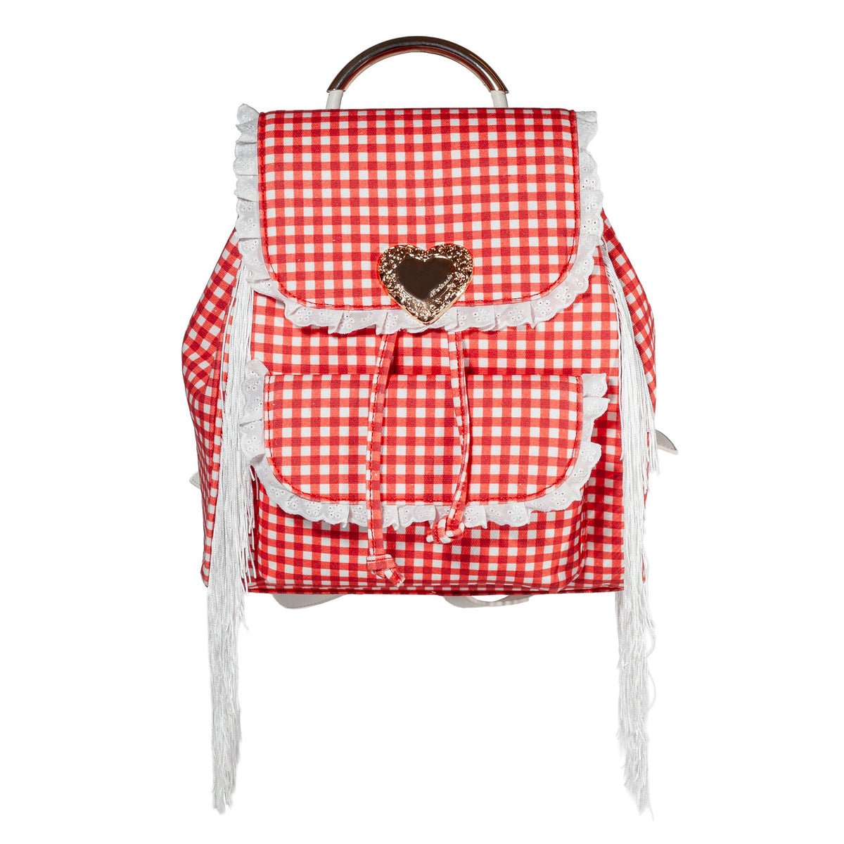 Seaside Sweetheart Fringe Backpack Denim