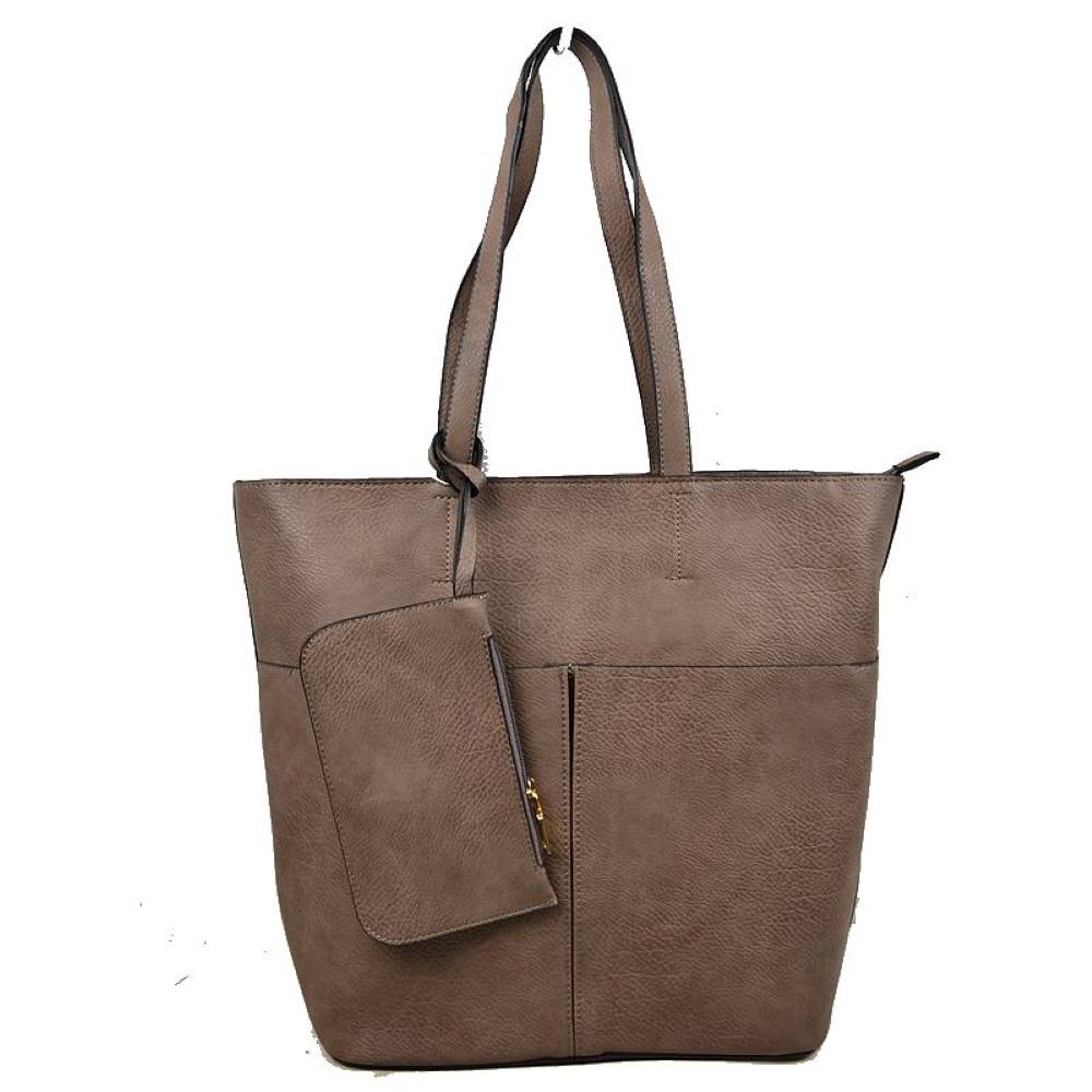 3 In 1 Large Soft Faux Leather Womens Tote Handbags