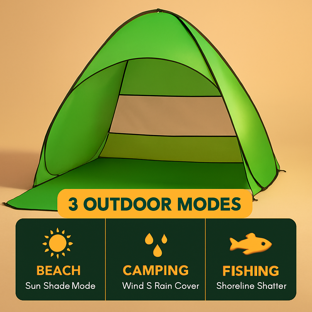 Pop Up Beach Tent UV Shelter for 2-3 with Net Window