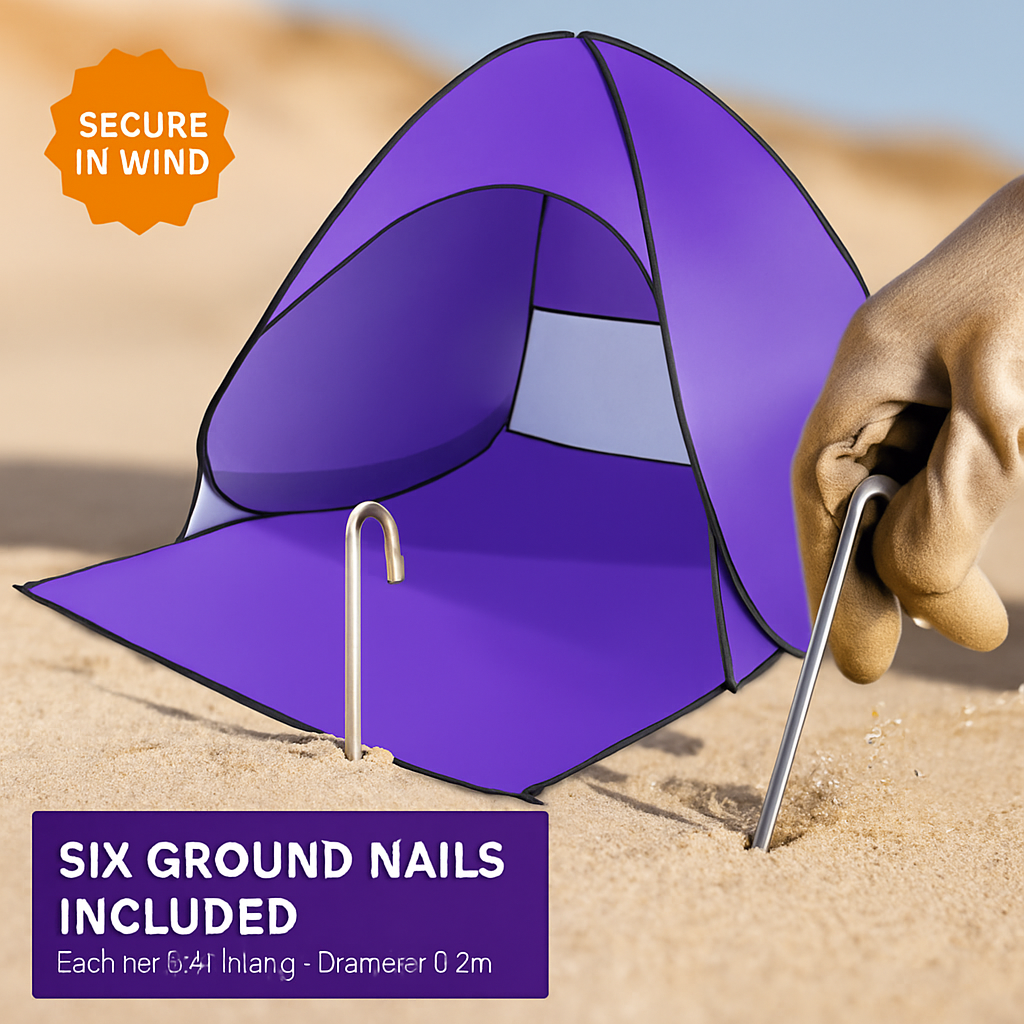 Pop Up Beach Tent UV Shelter for 2-3 with Net Window