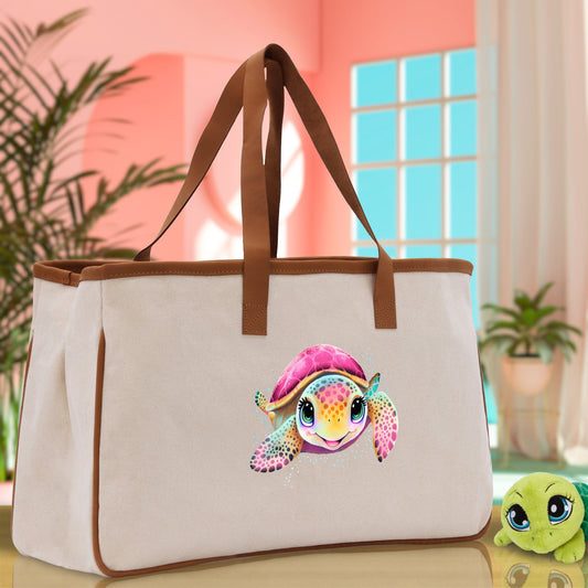 Sea Turtle Canvas Tote Bag Ocean Tote Bag Turtle Lover Tote Bag Animal Lover toTe Bag Ocean Lover Gift Tortoise Tote Bag Nature Lover Tote